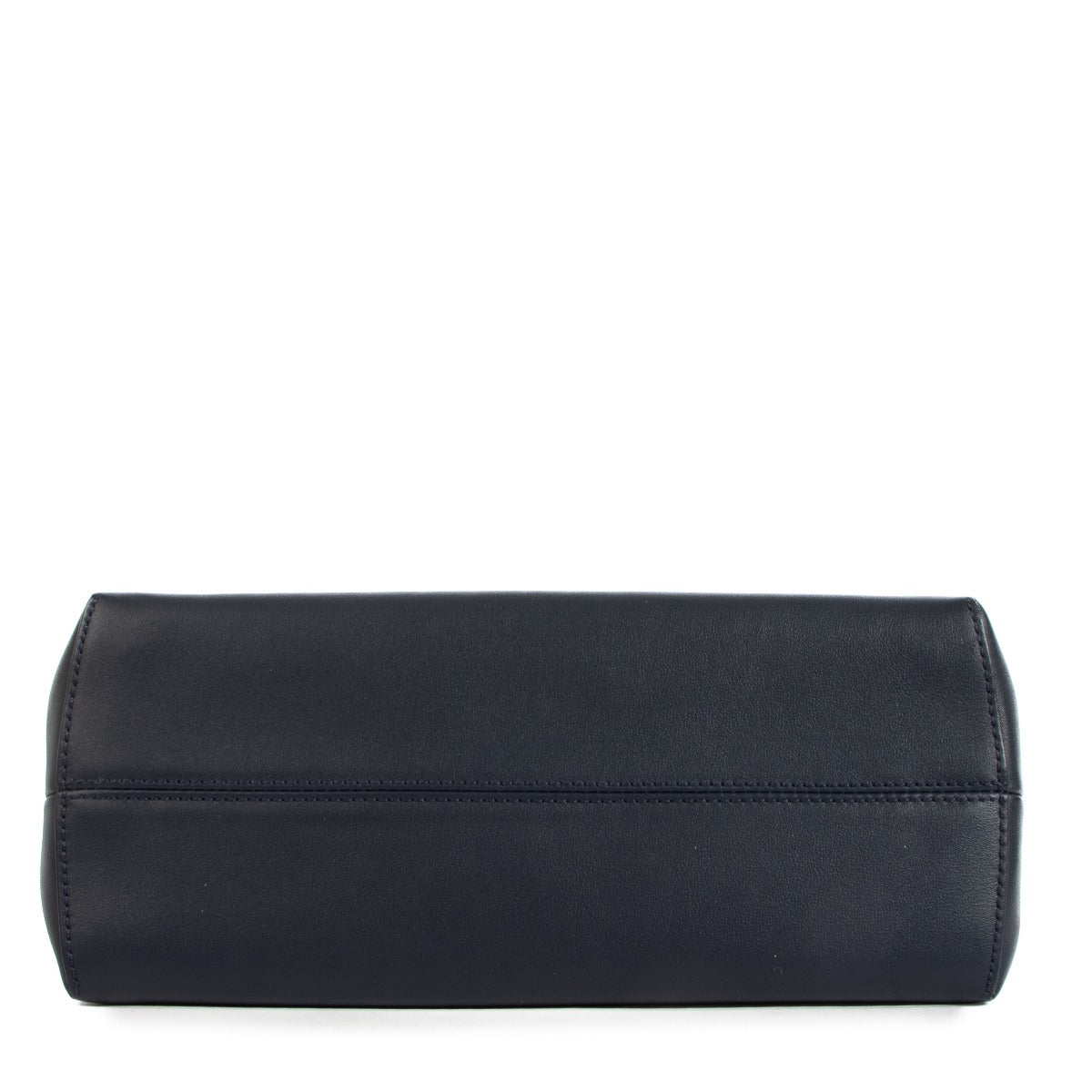Fendi By The Way Medium Blue Leather Boston Bag