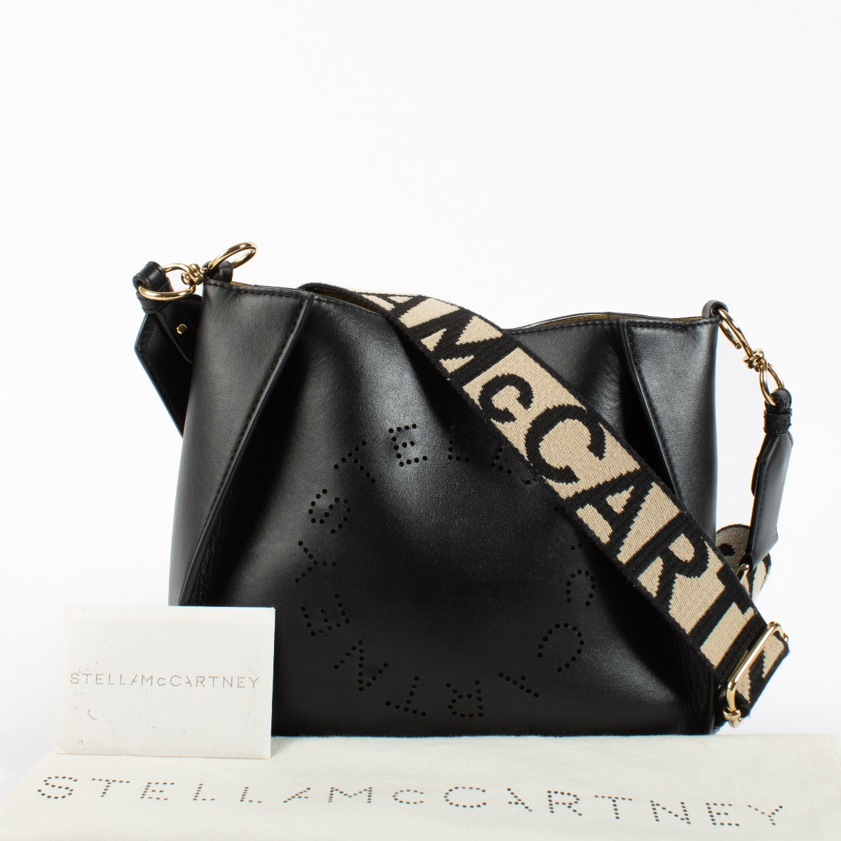 Sac bandoulière noir Stella Logo de Stella McCartney