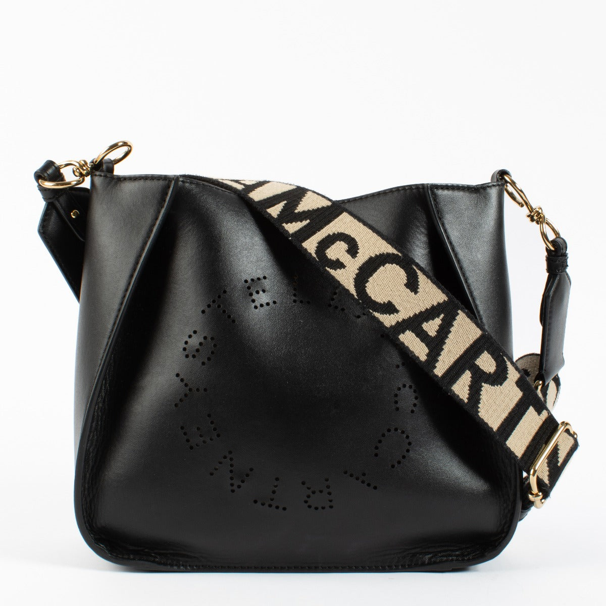 Sac bandoulière noir Stella Logo de Stella McCartney