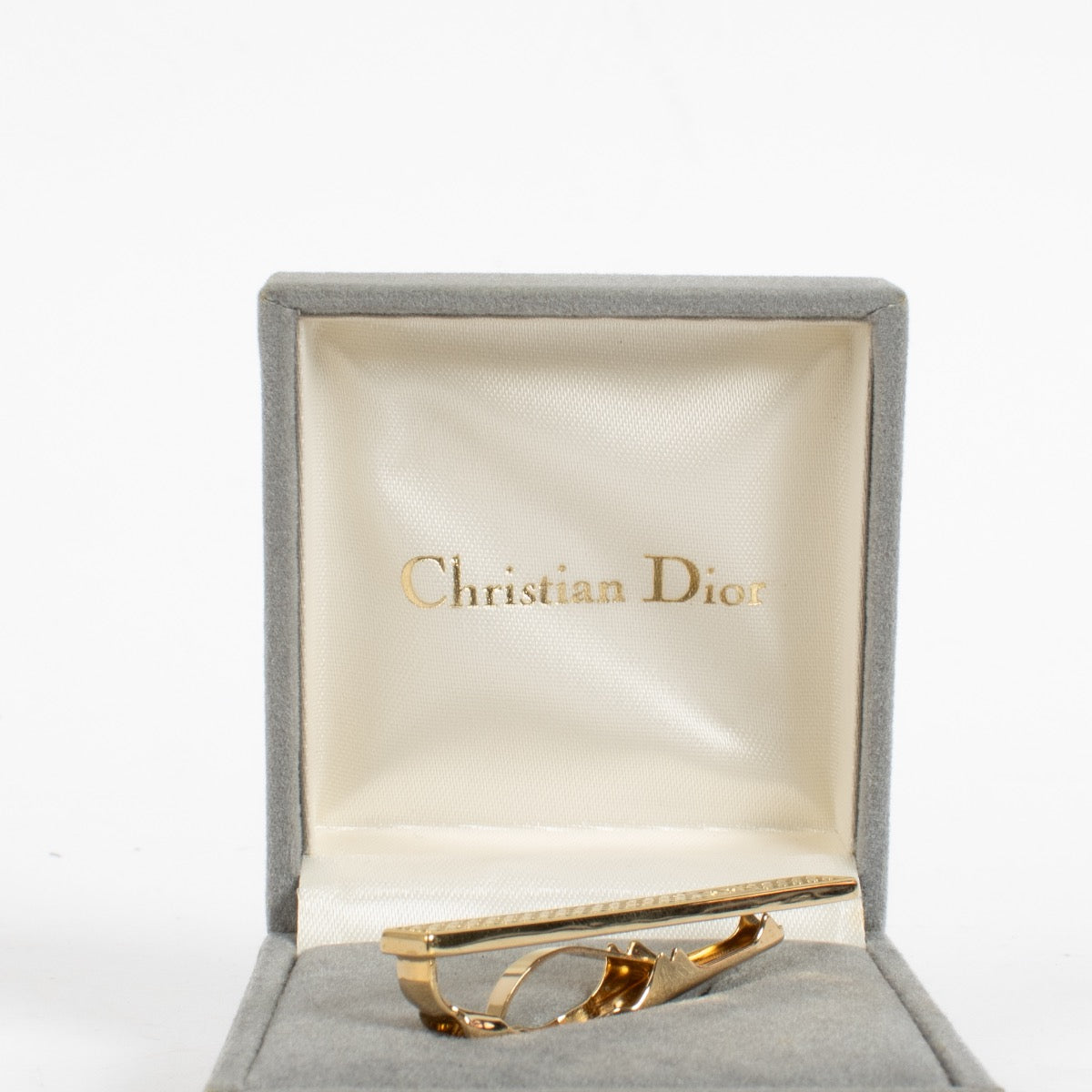 Authentic pre-loved Christian Dior Gold Vintage Tie Clip on Labellov.com