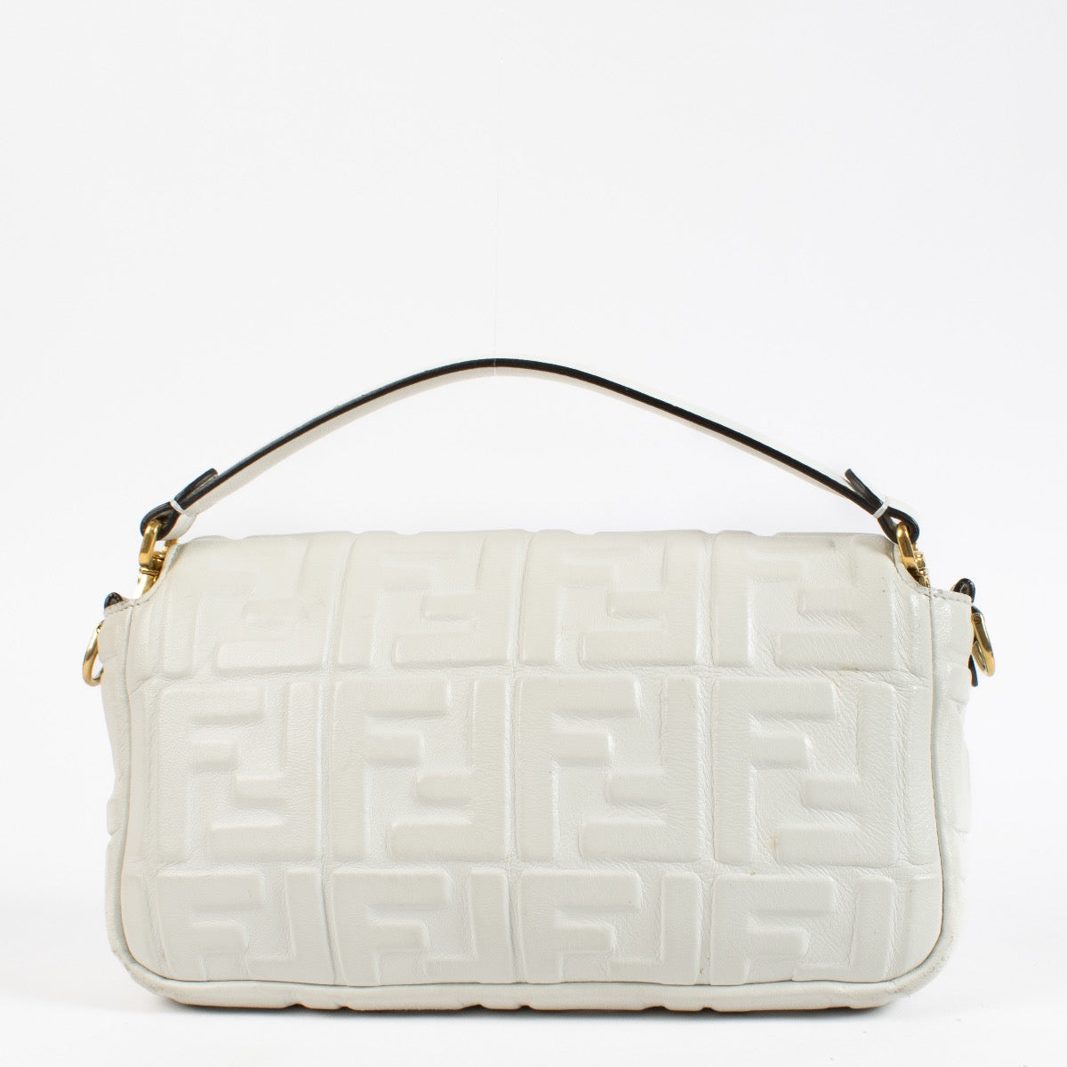 Shop 100% authentic secondhand Fendi White Baguette Top Handle Bag on Labellov.com