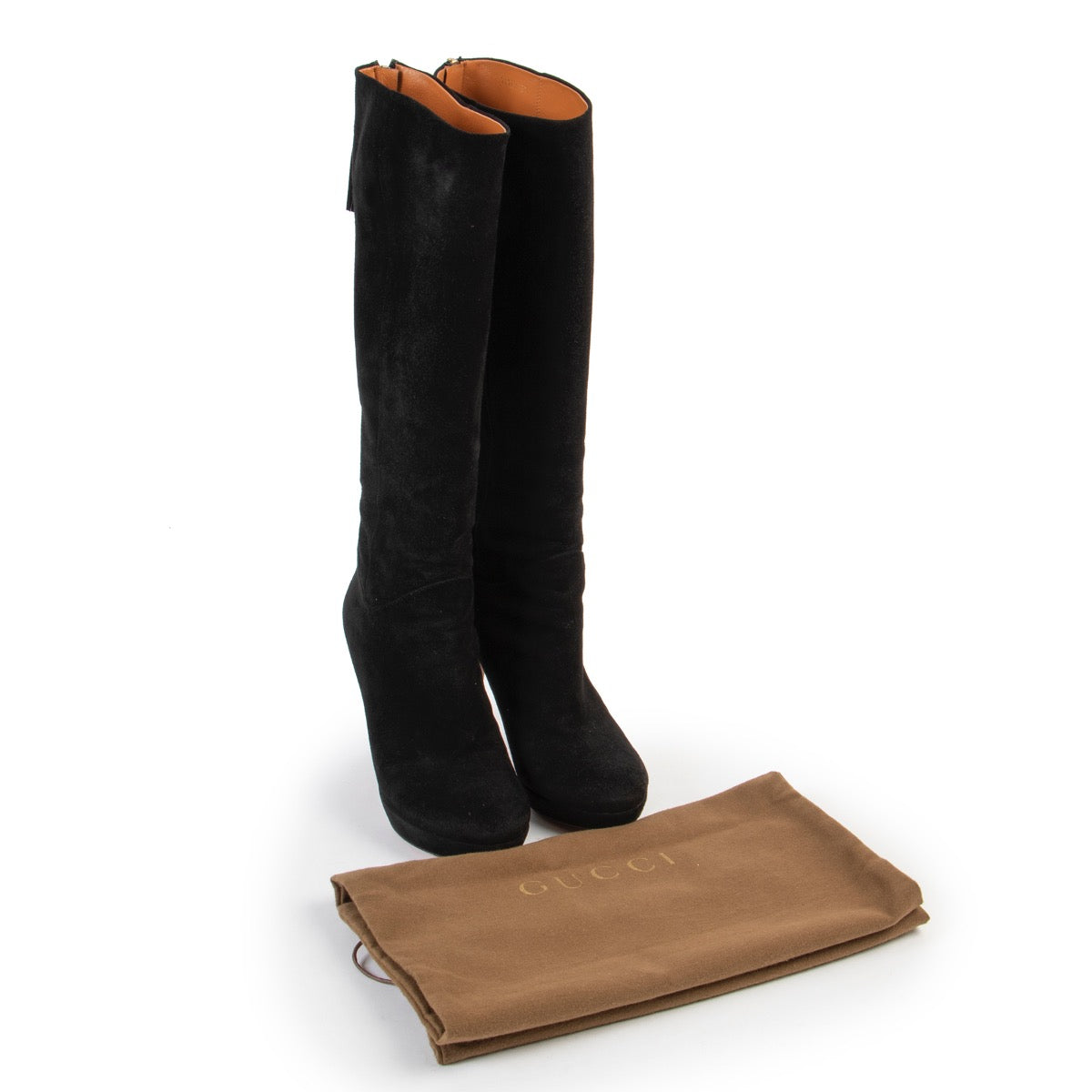 Gucci Black Suède Boots - Size 37 Buy this gorgeous set here safely!