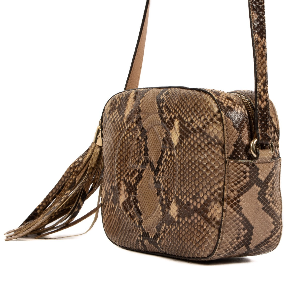 shop 100% authentic second hand Gucci Soho Disco Python Crossbody on Labellov.com