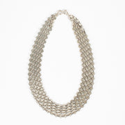 Hermès Sterling Silver Confettis 5 Rangs Necklace