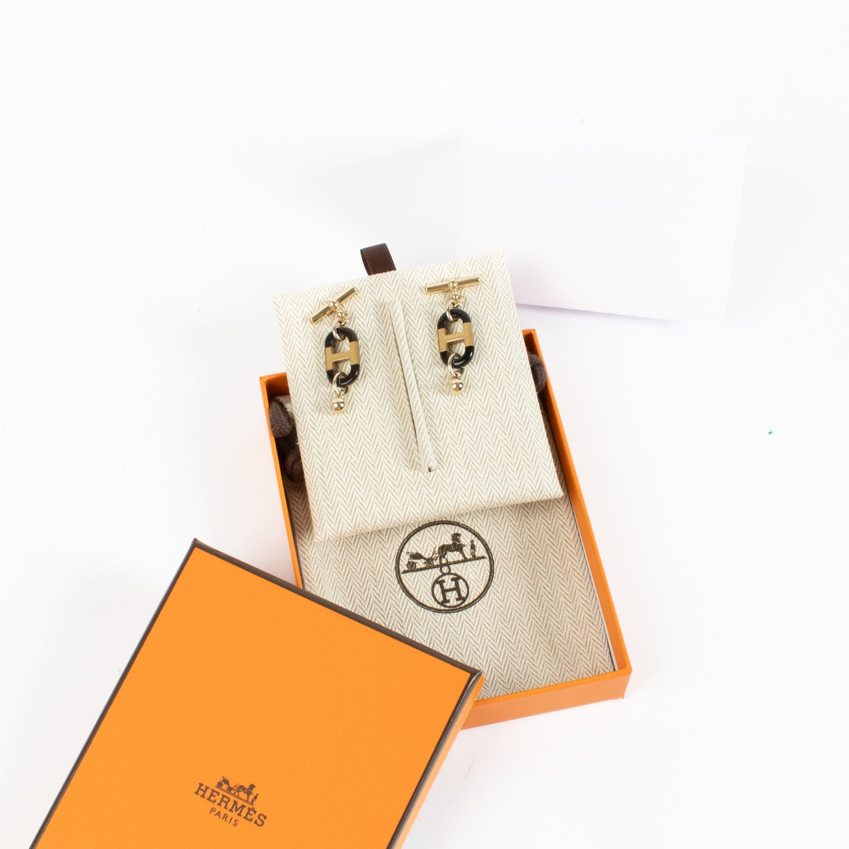 Hermès Gold Sur Mer Earrings