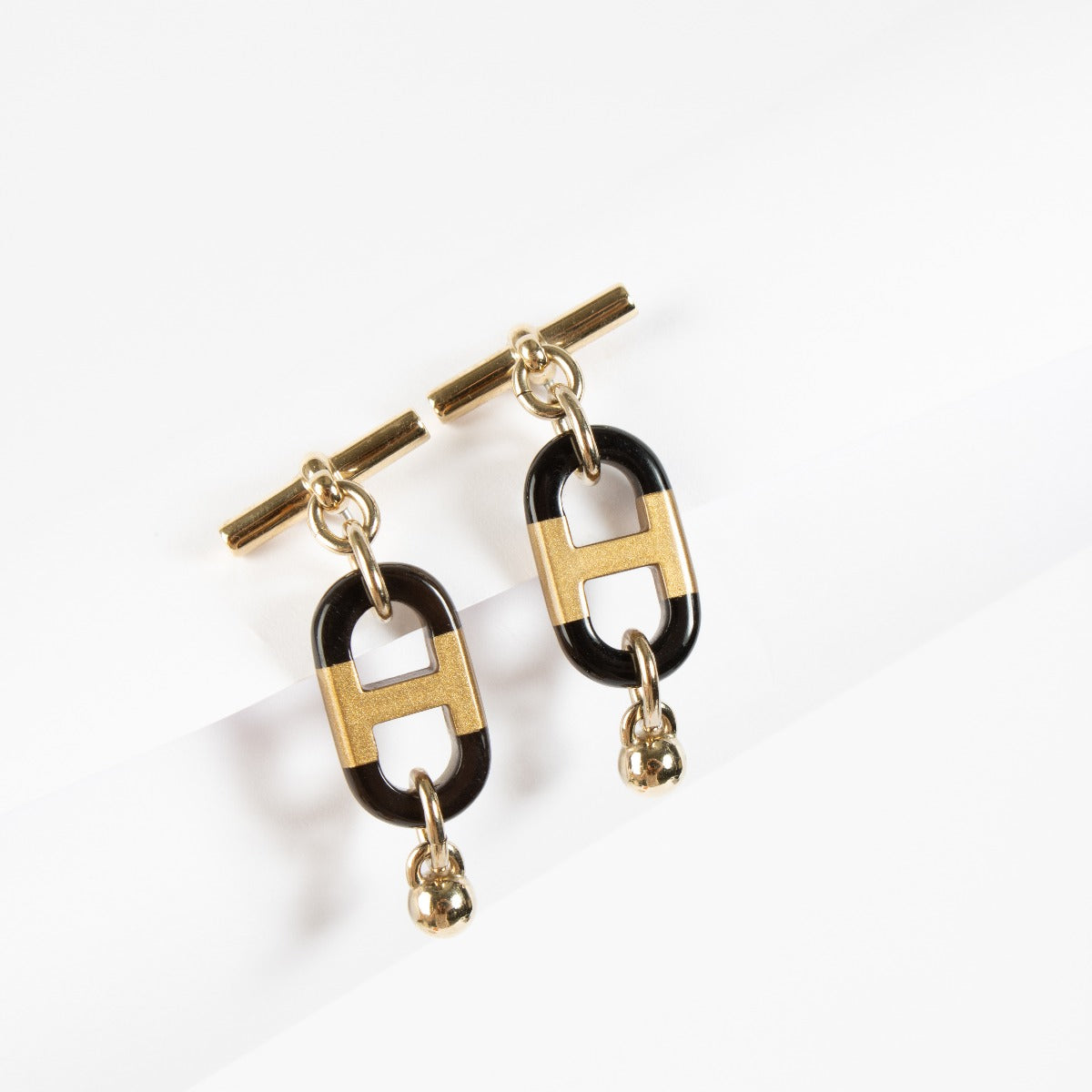 Hermès Gold Sur Mer Earrings