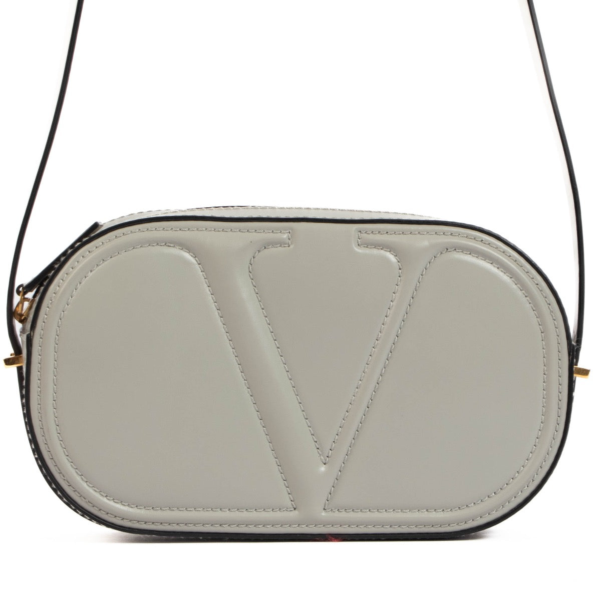 shop 100% authentic second hand Valentino Garavani Grey V Logo Stitch Bag on Labellov.com