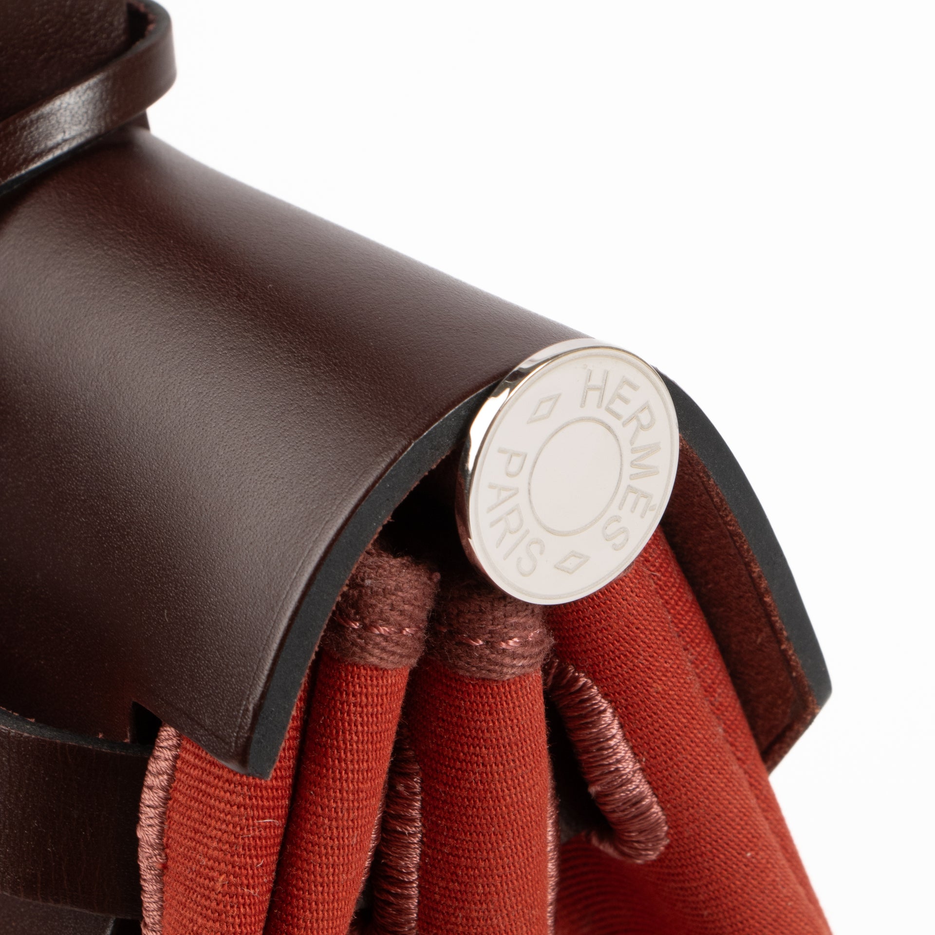 Hermès Herbag 31 Rouge Venitian/Rose Extreme Toile Officier/Hunter PHW Bag