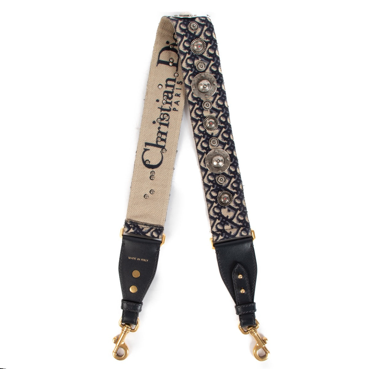 shop authentic second hand Christian Dior Oblique Stud Strap on Labellov.com