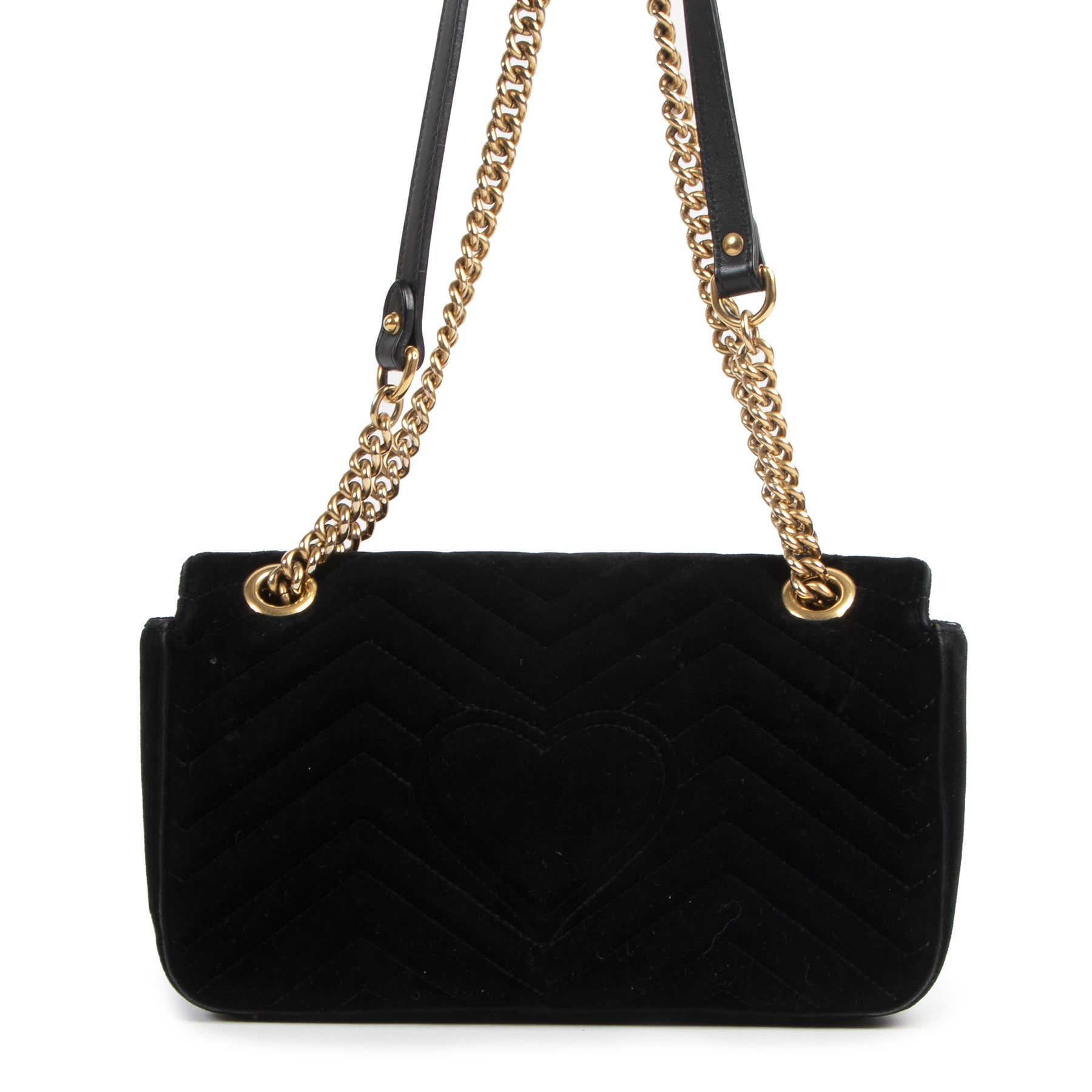 Gucci Black Velvet Marmont Bag for the best price at labellov