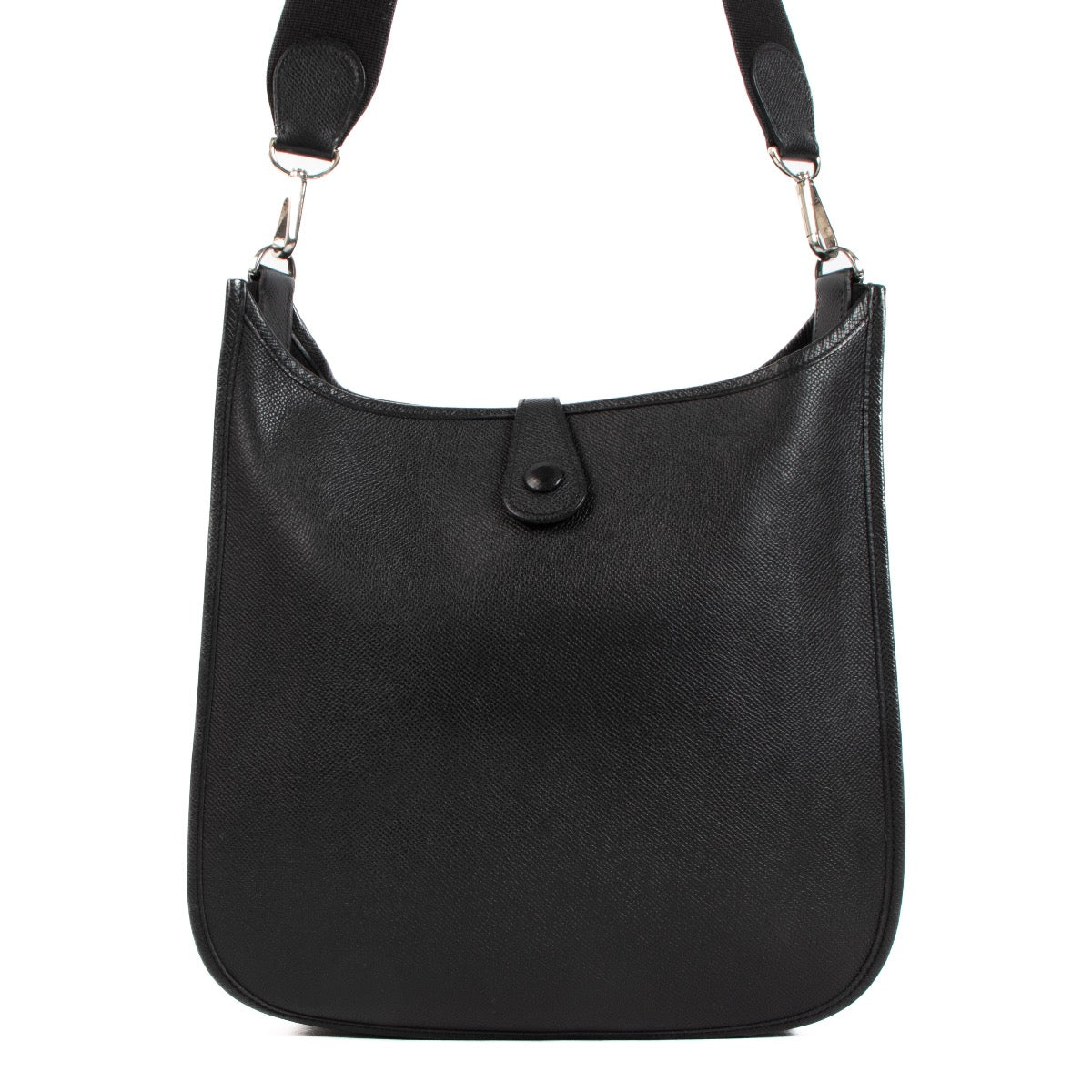 shop authentic second hand Hermès Evelyne 29 Black Epsom PHW on Labellov.com