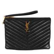 shop authentic second hand Yves Saint Laurent Black Monogram Clutch on Labellov.com