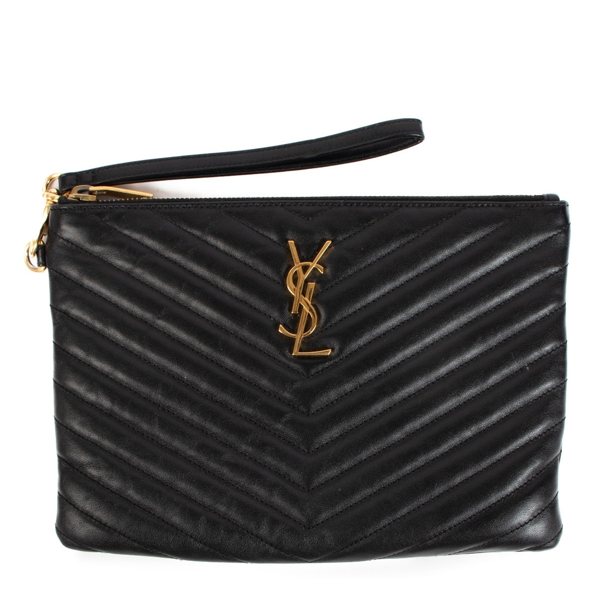 shop authentic second hand Yves Saint Laurent Black Monogram Clutch on Labellov.com