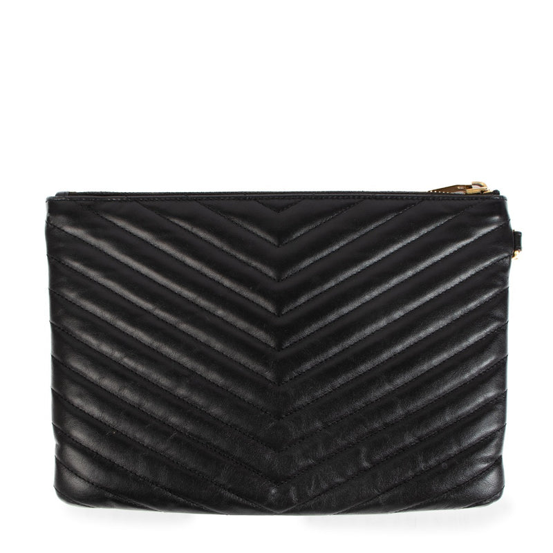 shop authentic second hand Yves Saint Laurent Black Monogram Clutch on Labellov.com