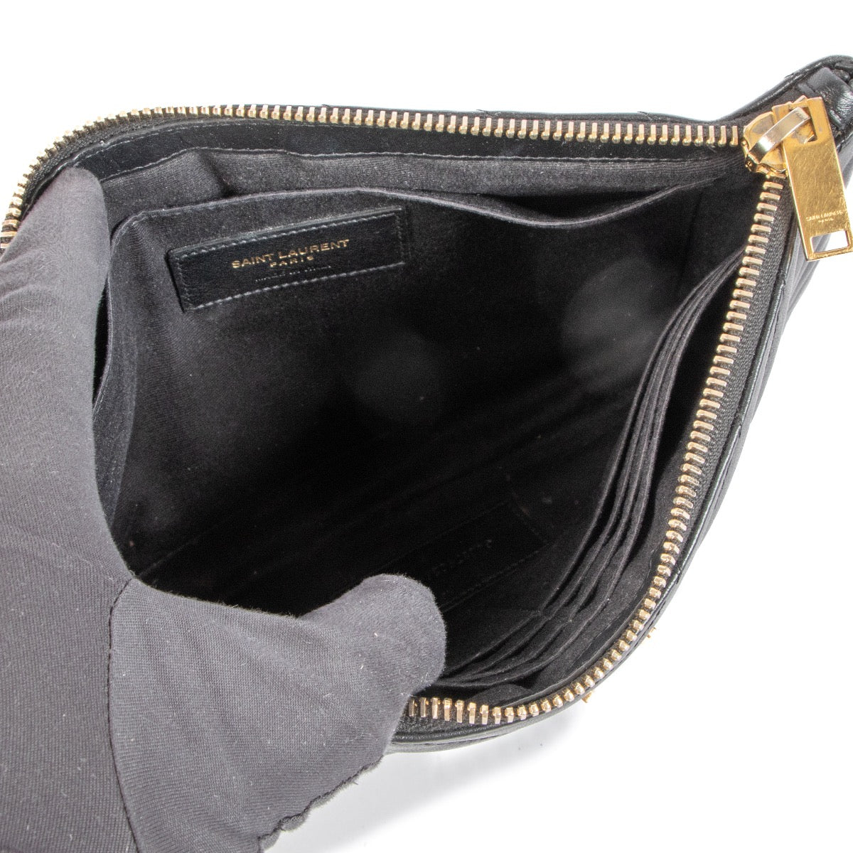shop authentic second hand Yves Saint Laurent Black Monogram Clutch on Labellov.com