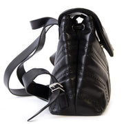 Authentieke Tweedehands Saint Laurent Loulou Black Backpack juiste prijs veilig online shoppen luxe merken webshop winkelen Antwerpen België mode fashion