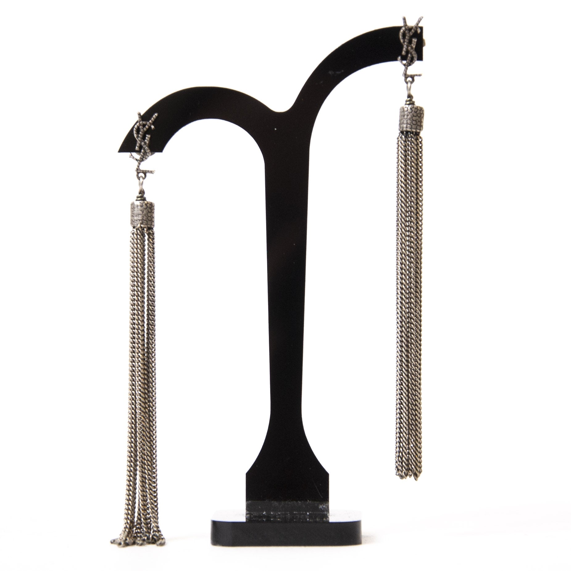 Authentieke Tweedehands Saint Laurent Loulou Tassel Earrings juiste prijs veilig online shoppen luxe merken webshop winkelen Antwerpen België mode fashion