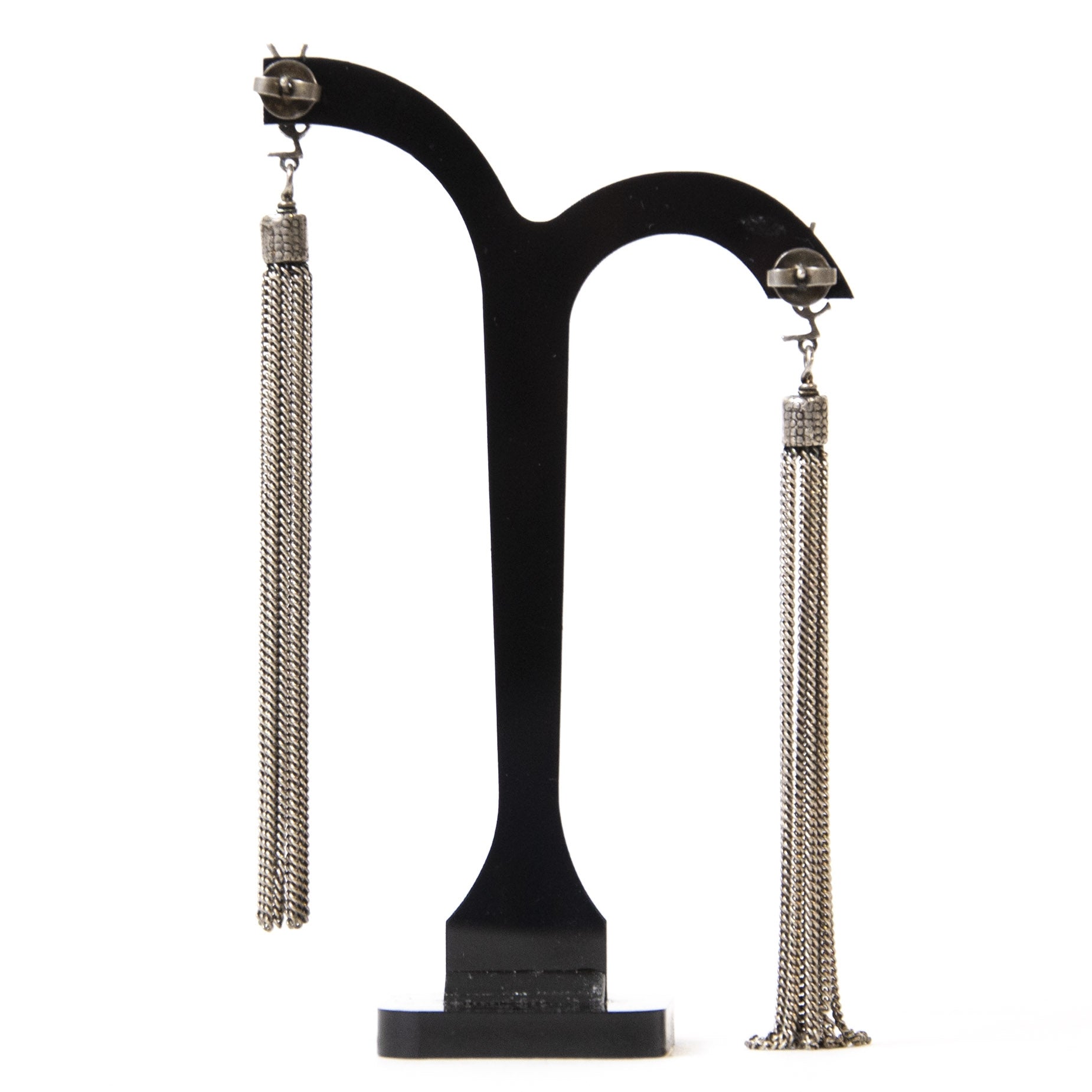 Authentieke Tweedehands Saint Laurent Loulou Tassel Earrings juiste prijs veilig online shoppen luxe merken webshop winkelen Antwerpen België mode fashion