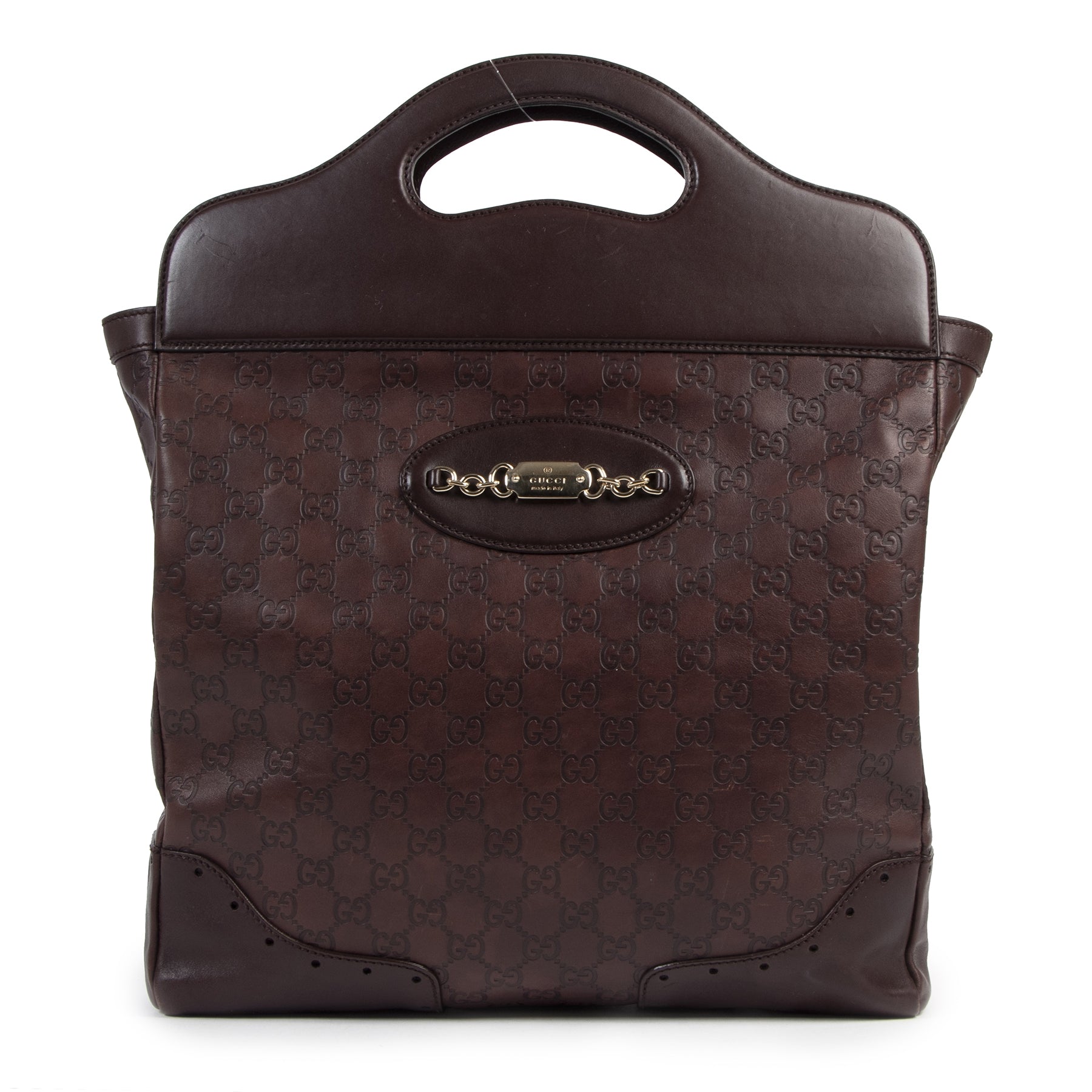 Gucci Brown Monogram Supreme Bag