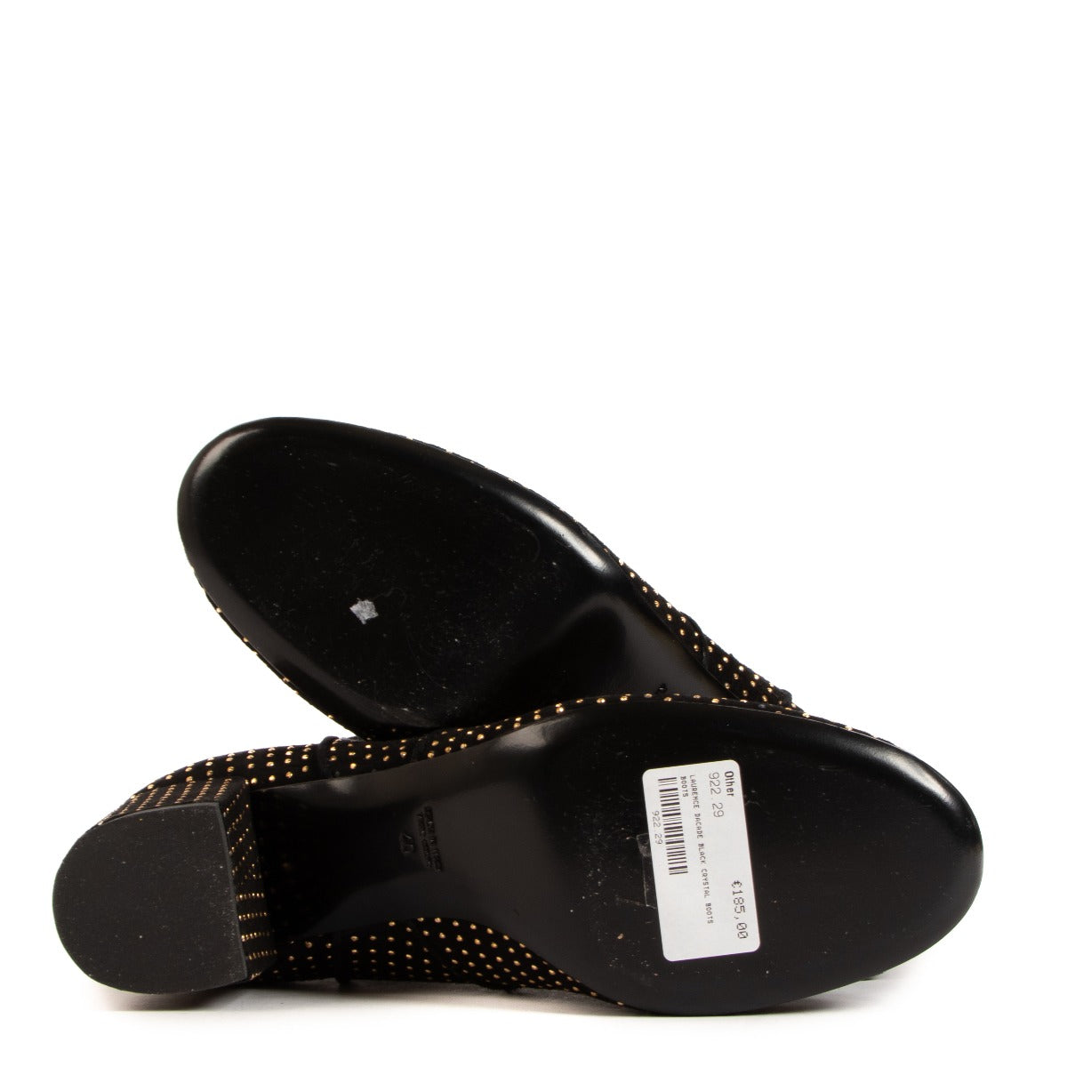Laurence Dacade Black Crystal Boots - Size 40