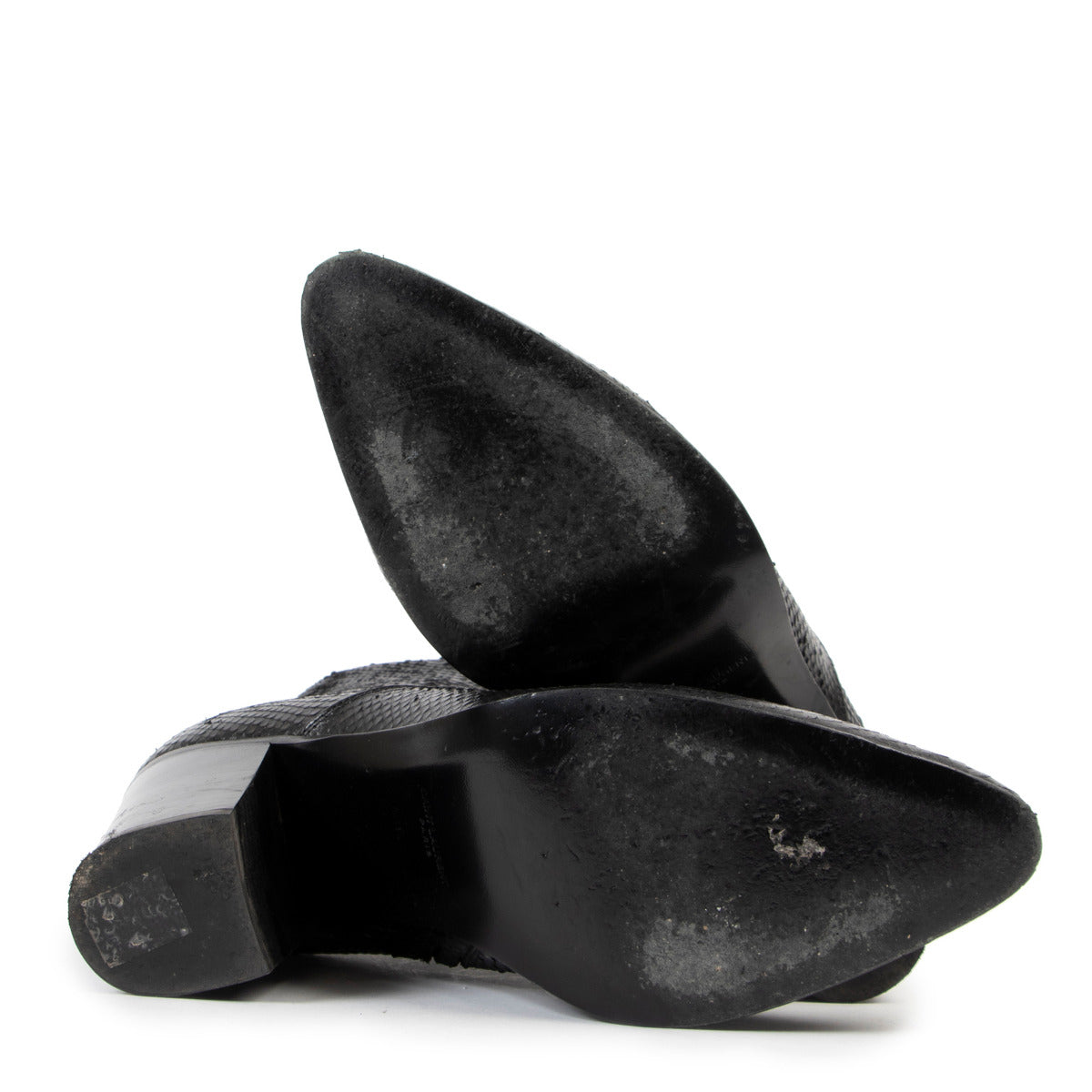 Saint Laurent Zwarte Python Laarzen - maat 39