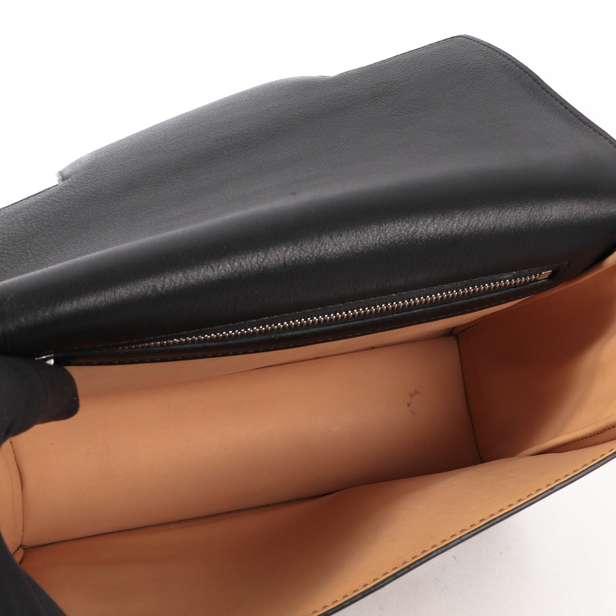 Delvaux Madame Black Polo/Ostrich Leg Crossbody Bag