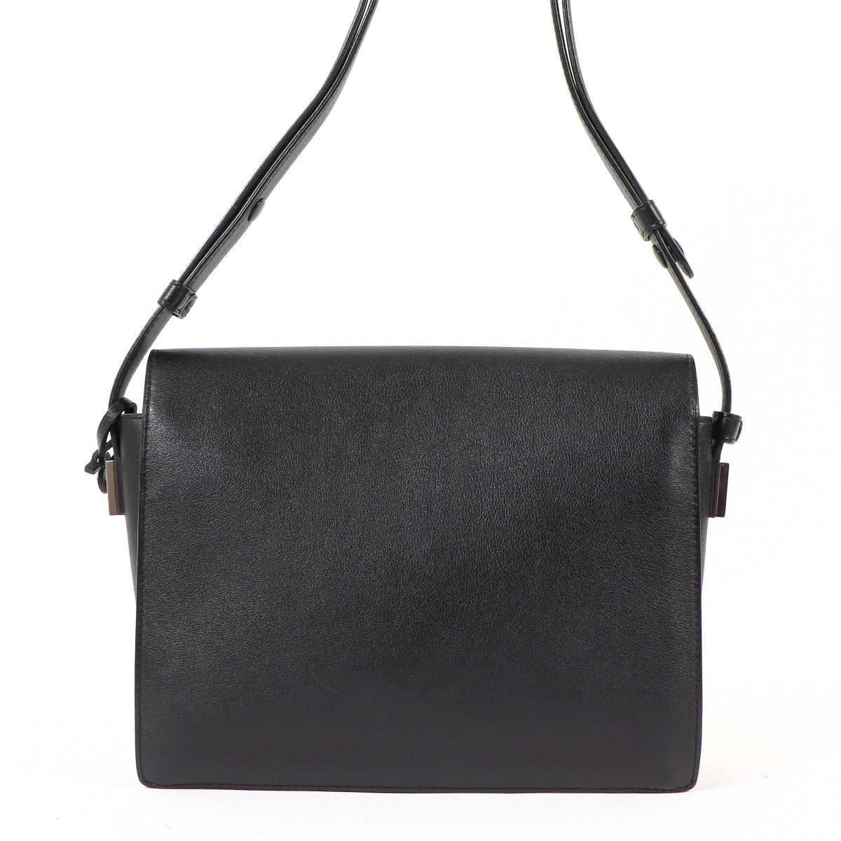 Delvaux Madame Black Polo/Ostrich Leg Crossbody Bag