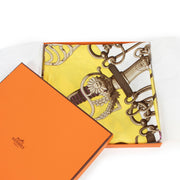 Buy this Hermès Yellow Cliquetis Scarf at Labellov online or come by in our showroom at Antwerp. Get this scarf for a reasonable price and in good condition.