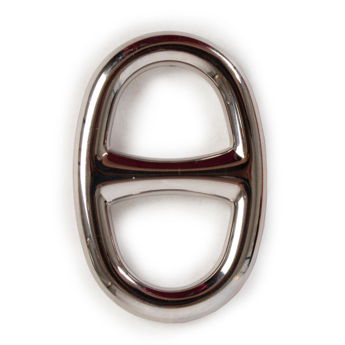 Hermès Chaine d'Ancre Scarf Ring Silver Palladium available now at Labellov in store at Antwerp or online.