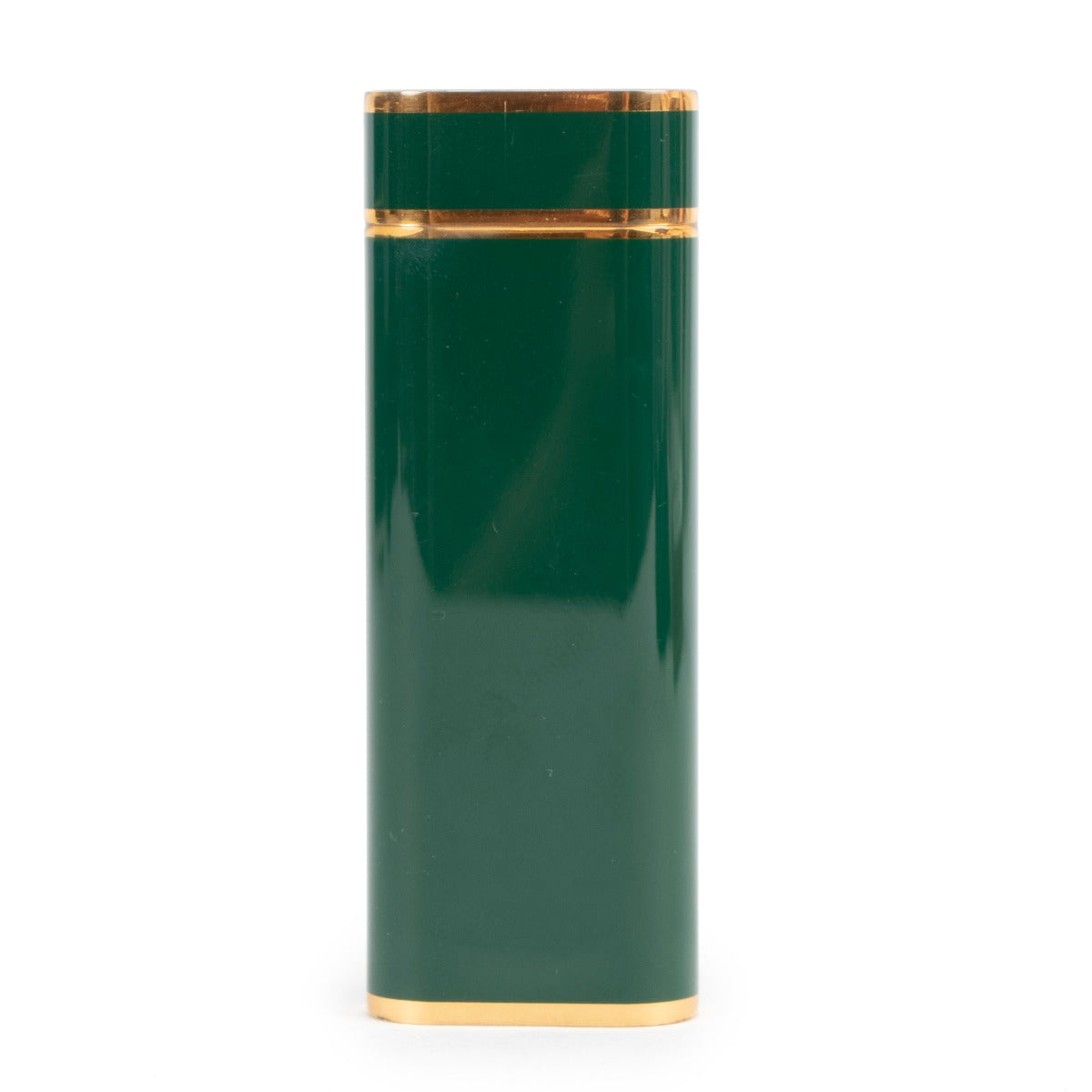 Cartier Racing Green Laque De Chine Gold Plated Lighter