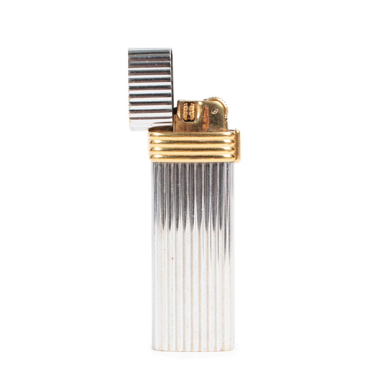 Shop safe online at Labellov in Antwerp this 100% authentic second hand Christian Dior Silver Gold Ring Lighter