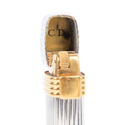Shop safe online at Labellov in Antwerp this 100% authentic second hand Christian Dior Silver Gold Ring Lighter
