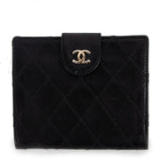 Chanel Black Quilted Calfskin Vintage Compact Wallet