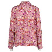 Shop 100% authentic second-hand Chanel 01P Purple Playground Blouse in size FR42 on Labellov.com