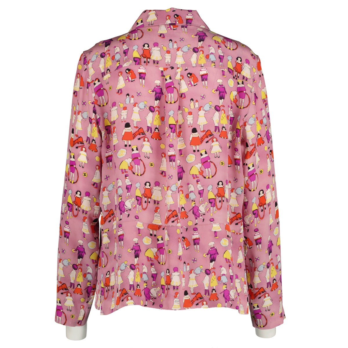 Shop 100% authentic second-hand Chanel 01P Purple Playground Blouse in size FR42 on Labellov.com