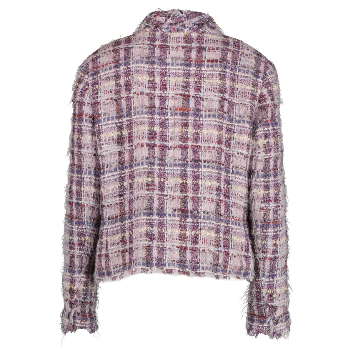 Chanel 05A Purple Mohair Tweed Jacket/Skirt Set