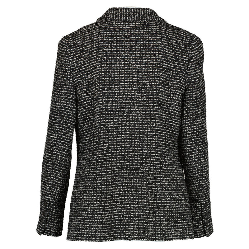 Chanel Cruise 2003 Black Tweed Blazer Jacket