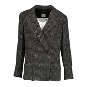 Chanel Cruise 2003 Black Tweed Blazer Jacket