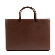 Buy authentic second hand Gucci Brown Leather Bamboo Top Handle Bag in good condition at Labellov in Antwerp.