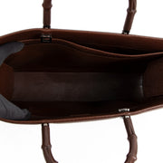 Buy authentic second hand Gucci Brown Leather Bamboo Top Handle Bag in good condition at Labellov in Antwerp.