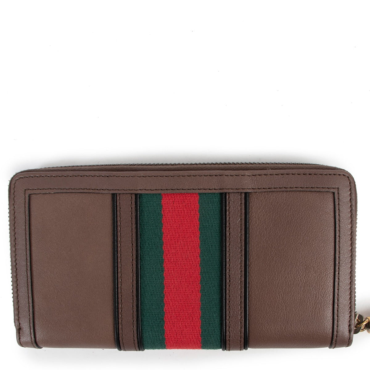 Gucci Rania Web Leather Zip Around Wallet