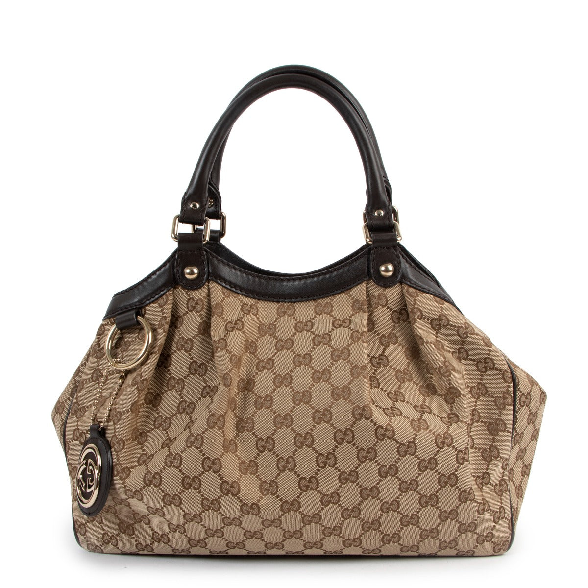 Gucci Sukey GG Canvas Top Handle Bag