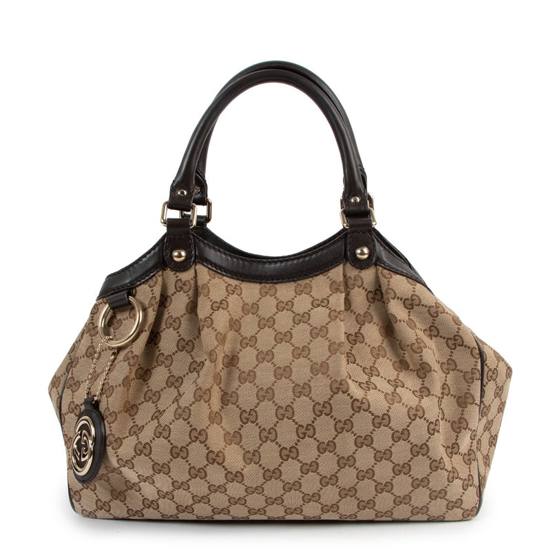 Gucci Sukey GG Canvas Top Handle Bag