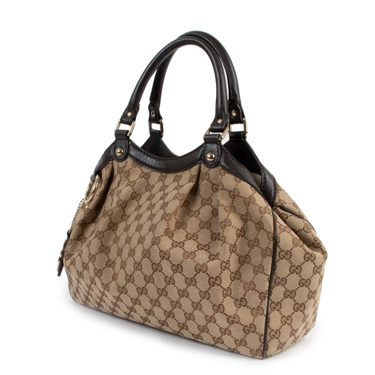 Gucci Sukey GG Canvas Top Handle Bag
