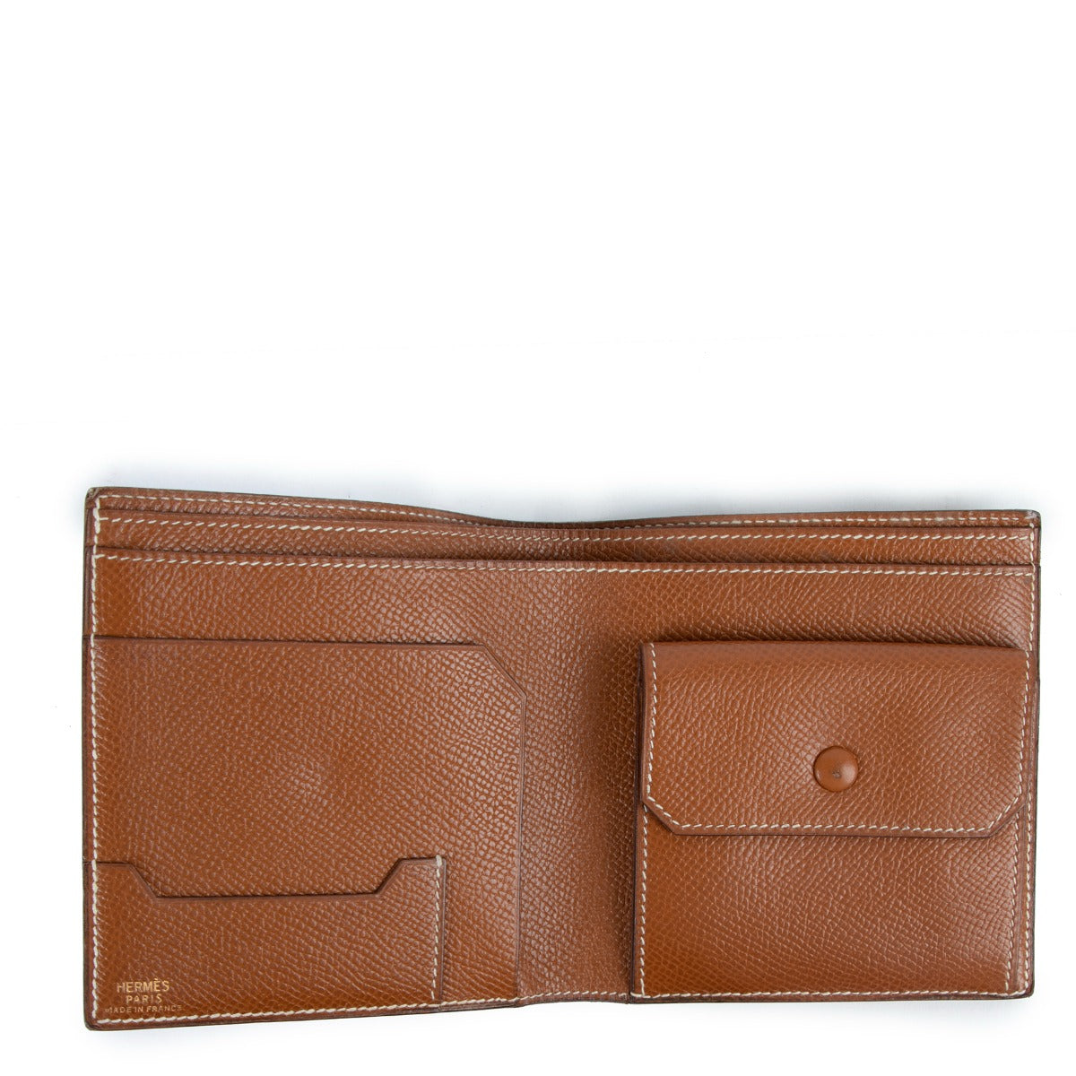 Hermès MC2 Gold Courchevel Vintage Wallet