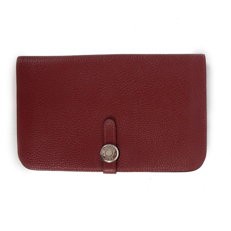 Hermès Dogon Duo Wallet Rouge H Togo PHW