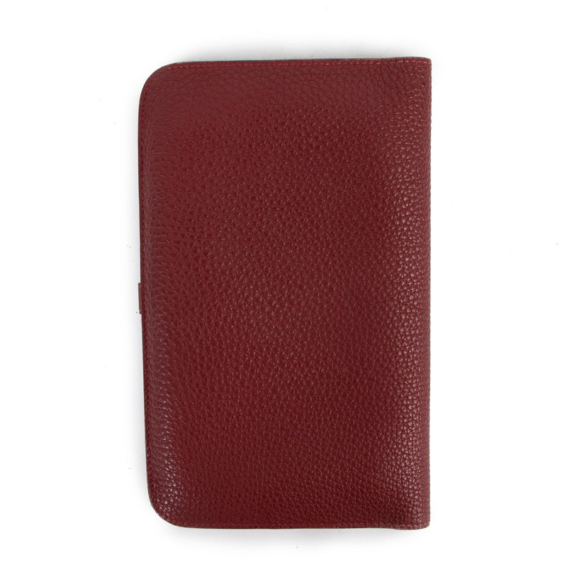 shop authentic second hand Hermès Dogon Duo Rouge H Togo Wallet on www.labellov.com