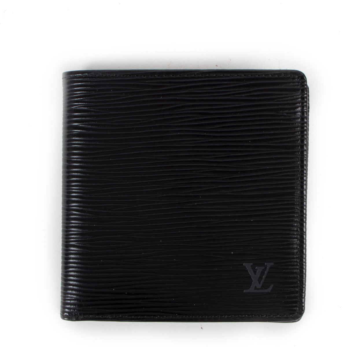 Shop safe online at Labellov in Antwerp this 100% authentic second hand Louis Vuitton Black Epi Leather Flap Wallet