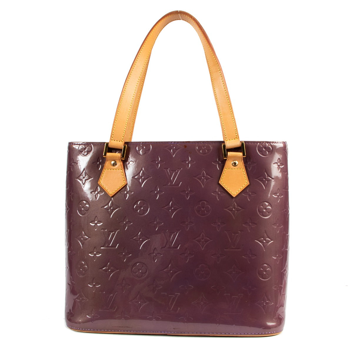 Louis Vuitton Houston Purple Monogram Vernis Tote Bag