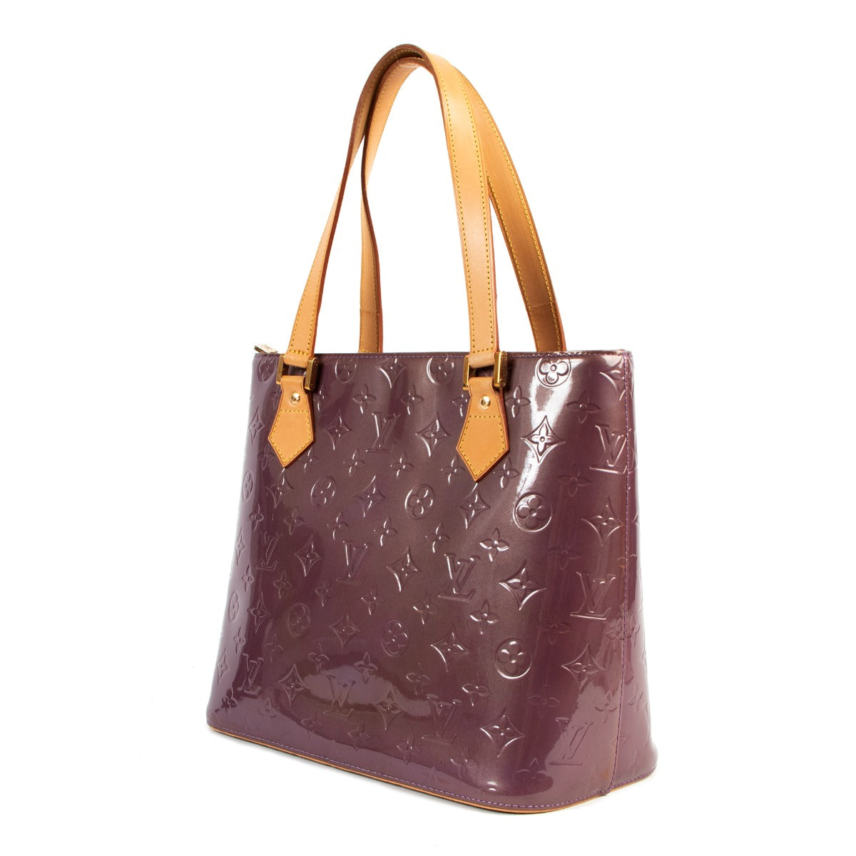 Louis Vuitton Houston Purple Monogram Vernis Tote Bag